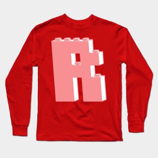 THE LETTER R, Customize My Minifig Long Sleeve T-Shirt